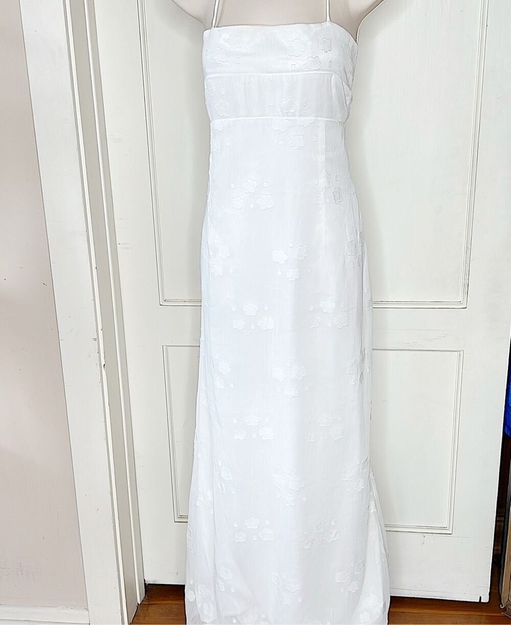 Princess Polly HANLEN MAXI DRESS WHITE Size 12 Nwot
